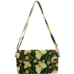 Flowers Rose Blossom Pattern Creative Motif Removable Strap Clutch Bag by Ravend