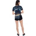 Ai Generated Swirl Space Design Fractal Light Asymmetrical Short Sleeve Sports Tee View4