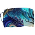 Ai Generated Dragon Fractal Art Texture Toiletries Pouch View3