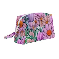 Bright And Brilliant Bouquet Wristlet Pouch Bag (medium) by GardenOfOphir