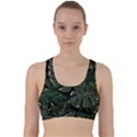 Monstera Plant Tropical Jungle Leaves Pattern Back Weave Sports Bra View1