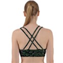Monstera Plant Tropical Jungle Leaves Pattern Back Weave Sports Bra View2