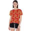 Background Ornamental Pattern Abstract Seamless Open Back Sport Tee View1