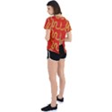 Background Ornamental Pattern Abstract Seamless Open Back Sport Tee View2