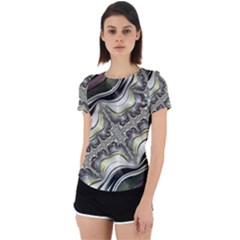 Fractal Background Pattern Texture Abstract Design Art Back Cut Out Sport Tee