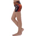 Fractal Background Pattern Texture Abstract Design Kids  Lightweight Velour Yoga Shorts View2