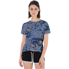 Fractal Background Pattern Texture Abstract Design Pattern Open Back Sport Tee