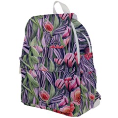 Charming Watercolor Flowers Top Flap Backpack by GardenOfOphir