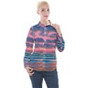 Sunset Over The Beach Women s Long Sleeve Pocket Shirt View1