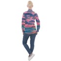 Sunset Over The Beach Women s Long Sleeve Pocket Shirt View2