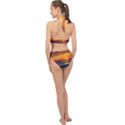 Nature s Sunset Over Beach Halter Side Cut Swimsuit View2