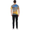 Orange Sunset On The Beach Men s Short Sleeve Rash Guard View2
