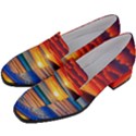 Sunset Over The Ocean Women s Chunky Heel Loafers View2