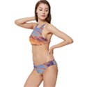 Summer Sunset Over Beach Banded Triangle Bikini Set View2