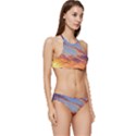 Summer Sunset Over Beach Banded Triangle Bikini Set View3
