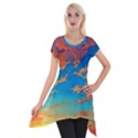 Waves Crashing On The Shore Short Sleeve Side Drop Tunic View1
