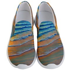 Modern Sunset Over The Ocean Men s Lightweight Slip Ons