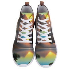 Benevolent Lake Men s Lightweight High Top Sneakers