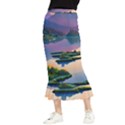 Astonishing Lake View Maxi Fishtail Chiffon Skirt View1
