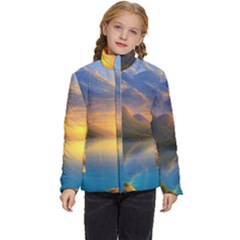 Benevolent Sunset Kids  Puffer Bubble Jacket Coat