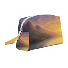 Benevolent Sunset Wristlet Pouch Bag (medium) by GardenOfOphir