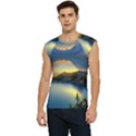 Crimson Sunset Men s Raglan Cap Sleeve Tee View1