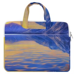 Dramatic Sunset Macbook Pro 16  Double Pocket Laptop Bag 