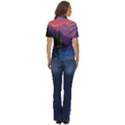 Magnificent Sunset Women s Short Sleeve Double Pocket Shirt View4
