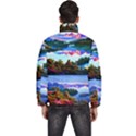 Solemn Soft Pastel Sunset Men s Puffer Bubble Jacket Coat View4