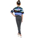 Solemn Soft Pastel Sunset Kids Mock Neck Tee View2