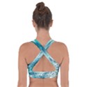 Pastel Beach Wave Cross Back Sports Bra View2