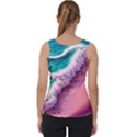 Summer Waves In Pink Ii Velvet Tank Top View2