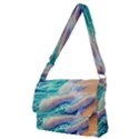Waves At The Ocean s Edge Full Print Messenger Bag (M) View1