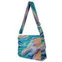 Waves At The Ocean s Edge Full Print Messenger Bag (M) View2