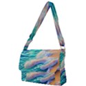Waves At The Ocean s Edge Full Print Messenger Bag (L) View1
