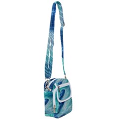 Summer Ocean Waves Shoulder Strap Belt Bag by GardenOfOphir