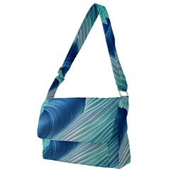 Summer Ocean Waves Full Print Messenger Bag (s) by GardenOfOphir