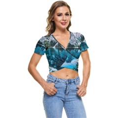 Lake Short Sleeve Foldover Tee