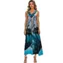 lake V-Neck Sleeveless Loose Fit Overalls View1