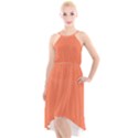 Basket Ball Orange	 - 	High-Low Halter Chiffon Dress View1