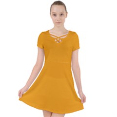 Honey Orange	 - 	caught In A Web Dress