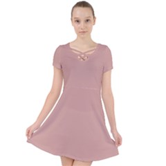 Peach Beige	 - 	caught In A Web Dress