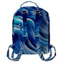 Sunny Ocean Wave Flap Pocket Backpack (Large) View3