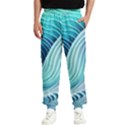 Ocean Waves Pastel Men s Elastic Waist Pants View1