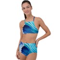 Blue Water Reflections High Waist Tankini Set View1
