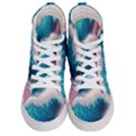 Pink Sea Water Women s Hi-Top Skate Sneakers View1