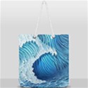 Beach Wave Full Print Rope Handle Tote (Large) View1
