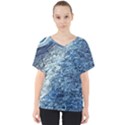 Waves Of The Ocean V-Neck Dolman Drape Top View1