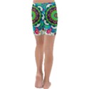 Artistic Pattern Mandala Kids  Lightweight Velour Capri Yoga Leggings View4