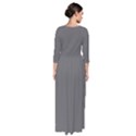 Dim Grey	 - 	Quarter Sleeve Maxi Dress View2